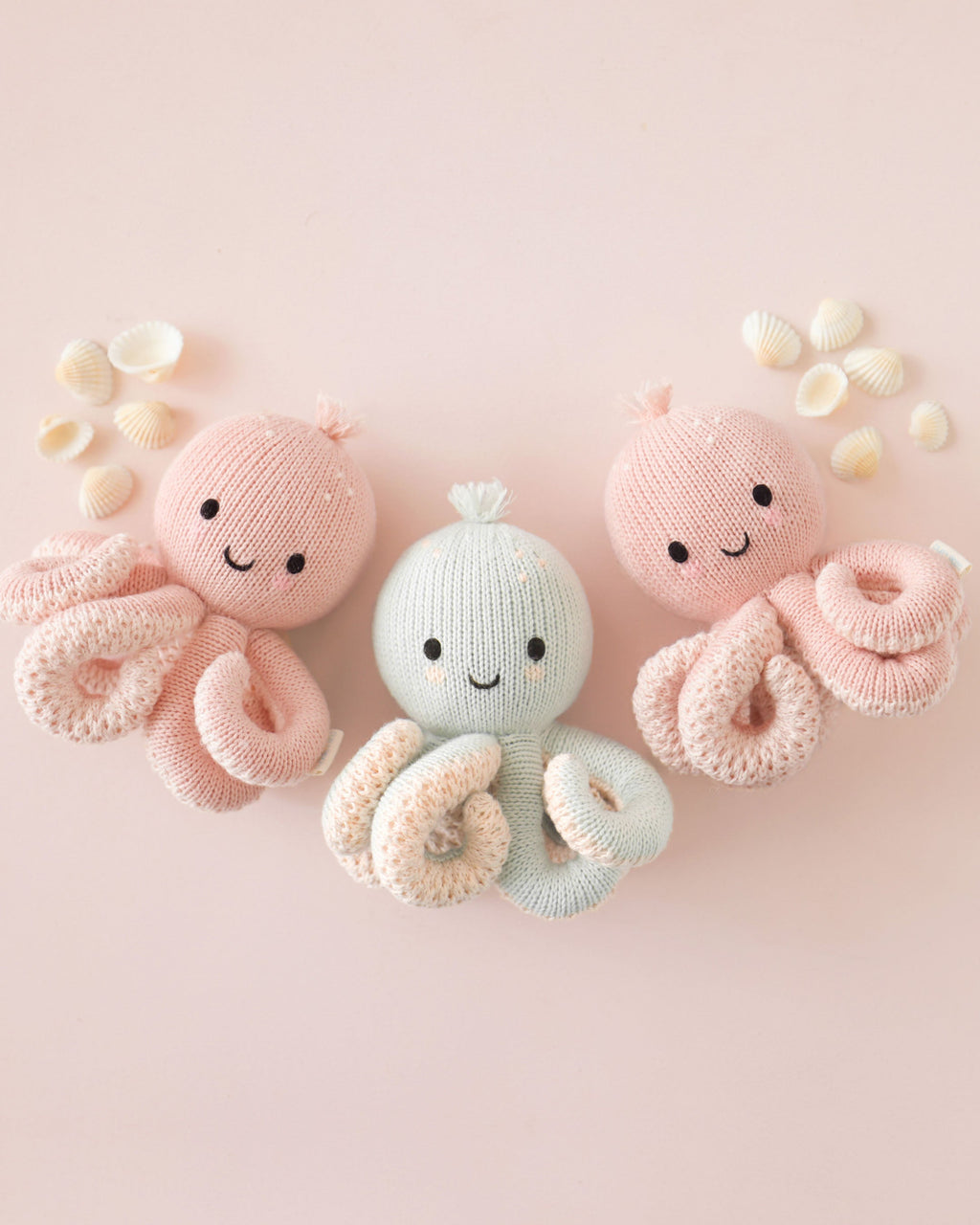 Baby octopus (soft coral pink)