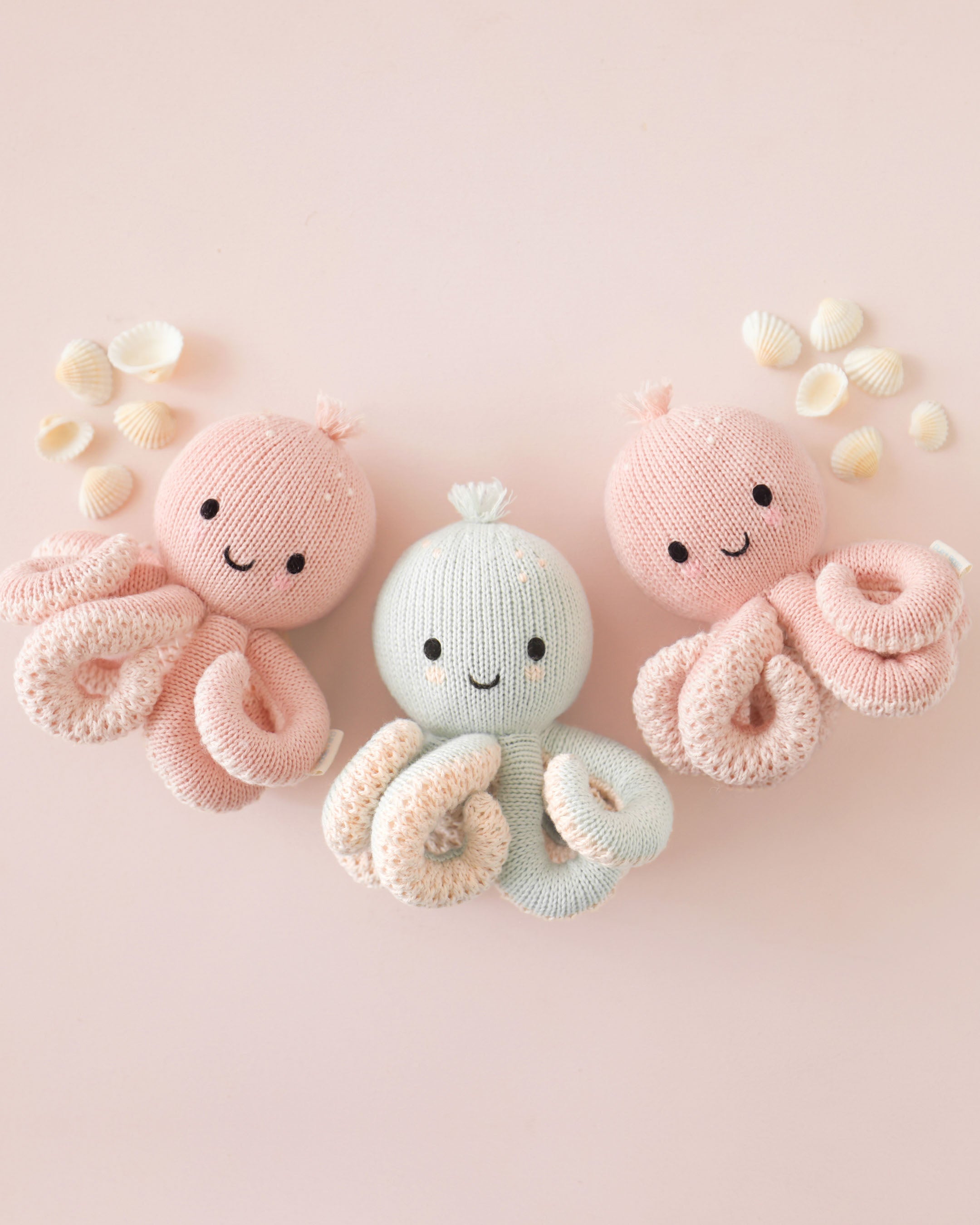 Baby octopus (soft coral pink)