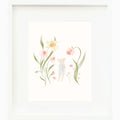 Beatrice's print (periwinkle) (8"x10")